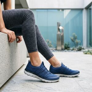 Skechers Blokette 12379 Synergy 2.0 Simply Chic Navy Slip-On Trainer